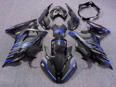 Venta Carenados Moto BMW S1000RR 2019-2022 - Negro Mate Azul Blanco Raya