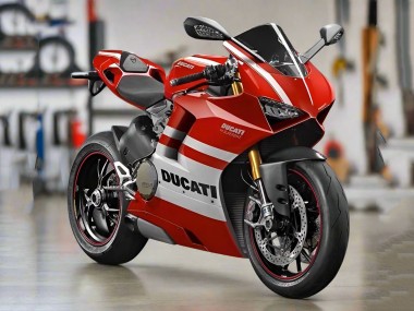 Venta Carenados Moto Ducati Panigale V4 V4S 2018-2019 - Blanco Rojo Raya