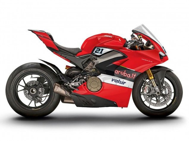 Venta Carenados Moto Ducati Panigale V4 V4S 2018-2019 - Rojo Negro Blanco Valsir