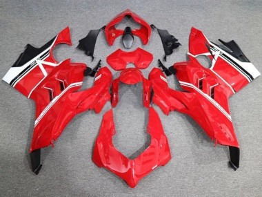 Venta Carenados Moto Ducati Panigale V4 V4S 2020-2021 - Blanco Rojo Negro Brillante Raya