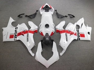 Venta Carenados Moto Ducati Panigale V4 V4S 2020-2021 - Blanco Rojo Raya