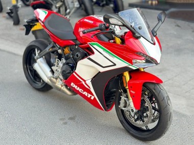 Venta Carenados Moto Ducati Supersport 939/939S 2017-2022 - Rojo Blanco Verde Raya