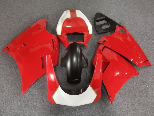 Venta Carenados Moto Ducati 748/916/996/998 1993-2005 - Blanco Rojo Oro Negro Mate Race