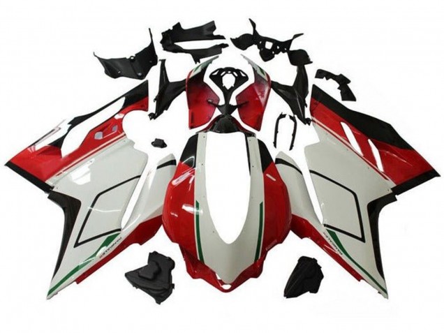 Venta Carenados Moto Ducati 959/1299 2015-2020 - Blanco Rojo Verde Negro Brillante