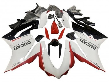 Venta Carenados Moto Ducati 959 2015-2020 - Blanco Rojo Negro Brillante