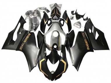 Venta Carenados Moto Ducati Panigale 899 2011-2014 - Negro Mate Oro Plata Corse