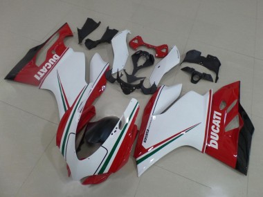 Venta Carenados Moto Ducati Panigale 899 2011-2014 - Blanco Rojo Verde Negro Brillante