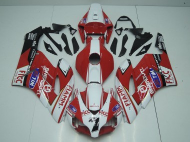Venta Carenados Moto Honda CBR1000RR 2004-2005 - Blanco Rojo Azul Negro Fiamm Ficc 7