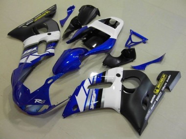 Venta Carenados Moto Yamaha YZF R6 1998-2002 - Blanco Azul Negro Mate Motul Michelin