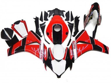 Venta Carenados Moto Honda CBR1000RR 2008-2011 - Rojo Blanco Negro Brillante Raya