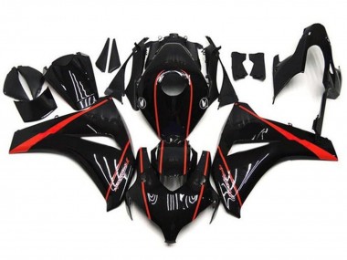 Venta Carenados Moto Honda CBR1000RR 2008-2011 - Negro Brillante Rojo Raya