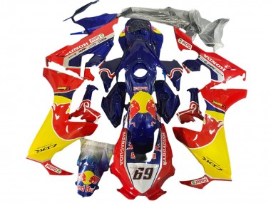 Venta Carenados Moto Honda CBR1000RR 2017-2023 - Azul Amarillo Rojo Bull Hayden