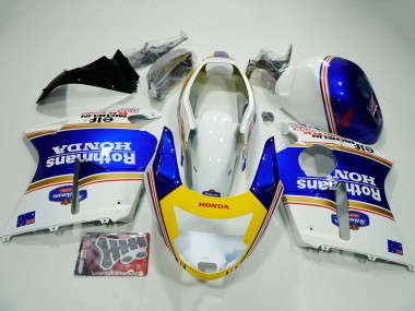 Venta Carenados Moto Honda CBR1100XX Blackbird 1996-2007 - Blanco Azul Amarillo Rothmans