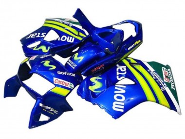 Venta Carenados Moto Honda VFR 800 1998-2001 - Azul Verde Blanco MoviStar Castrol HRC Negro Prince