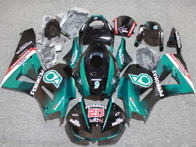 Venta Carenados Moto Honda CBR600RR 2013-2023 - Azul Verdoso Negro Brillante Petronas 20