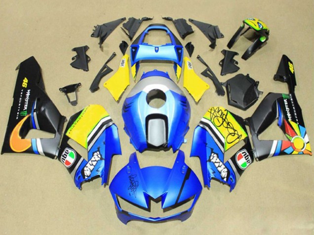 Venta Carenados Moto Honda CBR600RR 2013-2023 - Azul Amarillo Negro Mate Verde Monstruo