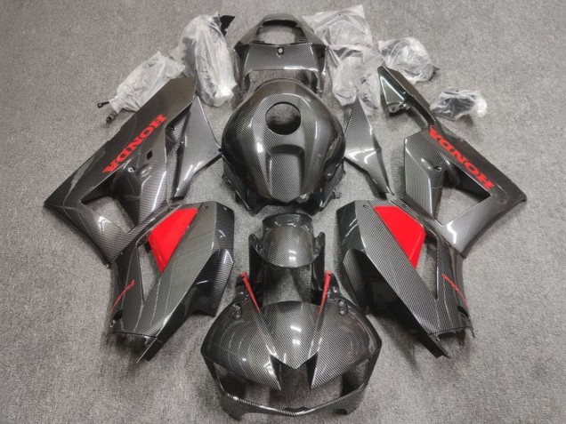 Venta Carenados Moto Honda CBR600RR 2013-2023 - Falso FibraCarbono Rojo