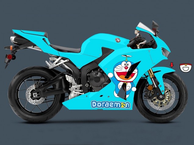 Venta Carenados Moto Honda CBR600RR 2013-2023 - Azul Claro Doraemon