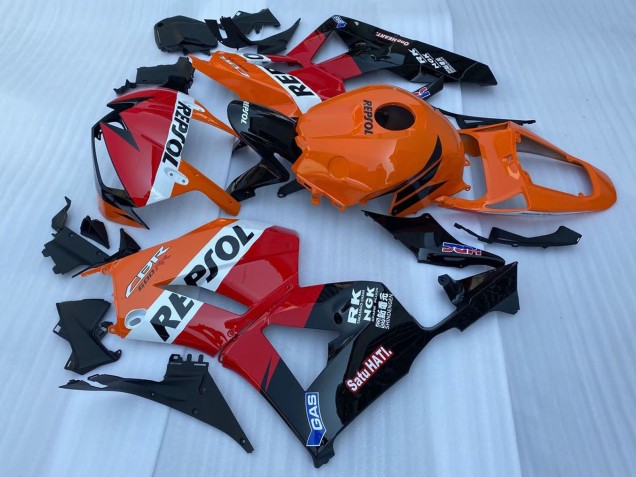 Venta Carenado Moto Honda CBR600RR 2013-2023 - Naranja Blanco Rojo Negro Brillante Repsol
