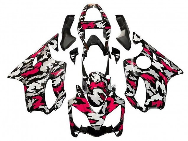 Venta Carenados Moto Honda CBR600 F4i 2001-2003 - Negro Rojo Gris Camouflage