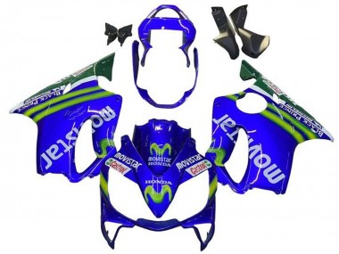 Venta Carenados Moto Honda CBR600 F4i 2001-2003 - Azul Verde Blanco MoviStar