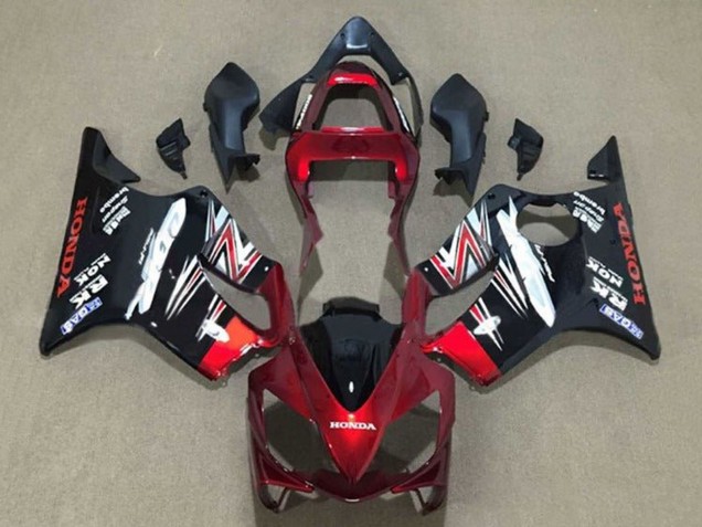 Venta Carenados Moto Honda CBR600 F4i 2001-2003 - Rojo Caramelo Negro Brillante