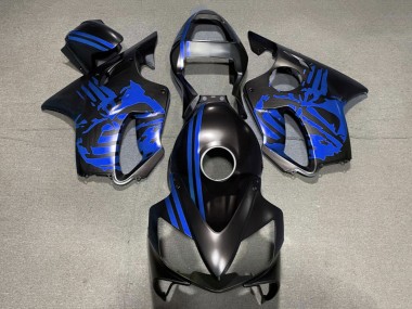 Venta Carenados Moto Honda CBR600 F4i 2001-2003 - Azul Negro Mate Cráneo