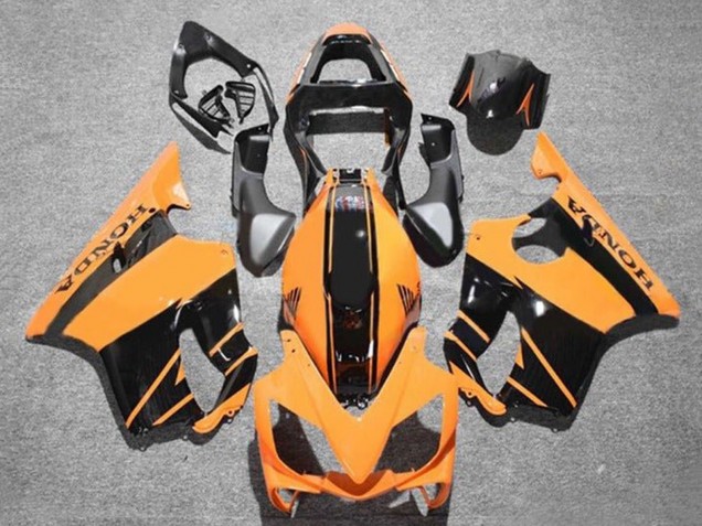 Venta Carenados Moto Honda CBR600 F4i 2001-2003 - Naranja Negro Brillante Raya