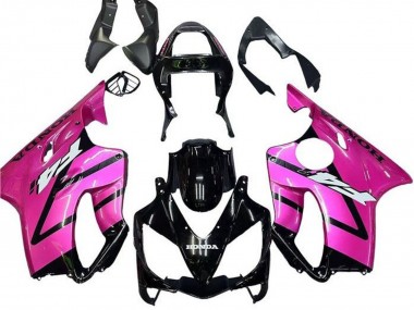Venta Carenado Moto Honda CBR600 F4i 2001-2003 - Rosa Negro Brillante Raya