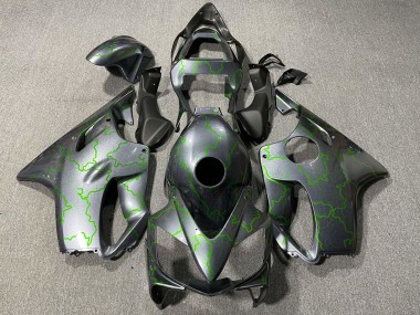Venta Carenados Moto Honda CBR600 F4i 2001-2003 - Plata Verde Iluminación