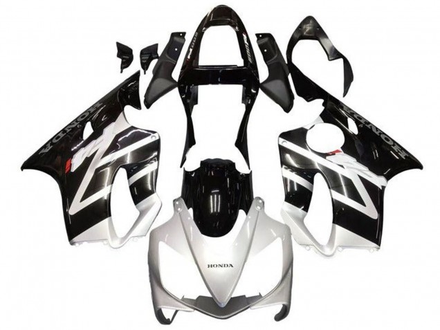 Venta Carenados Moto Honda CBR600 F4i 2001-2003 - Plata Negro Brillante