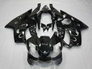 Venta Carenados Moto Honda CBR600 F4i 2004-2007 - Negro Brillante Blanco Llama