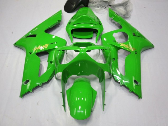 Venta Carenados Moto Kawasaki ZX6R 2003-2004 - Verde Oro Calcomanía
