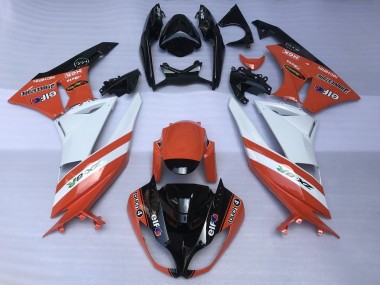 Venta Carenados Moto Kawasaki ZX6R 2007-2008 - Naranja Blanco Negro
