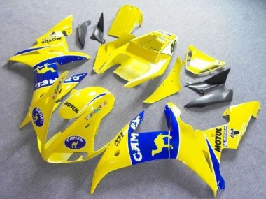 Venta Carenados Moto Yamaha YZF R6 2003-2004 - Amarillo Azul Camello Motul