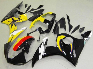 Venta Carenados Moto Yamaha YZF R6 2003-2004 - Amarillo Rojo Negro Brillante