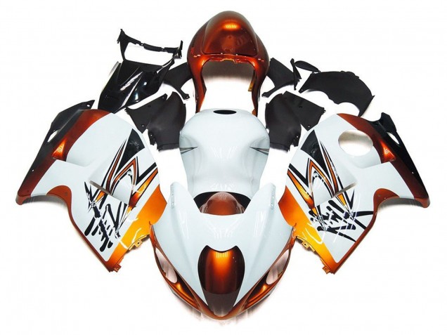 Venta Carenados Moto Suzuki GSXR 1300 Hayabusa 1996-2007 - Blanco Naranja Negro