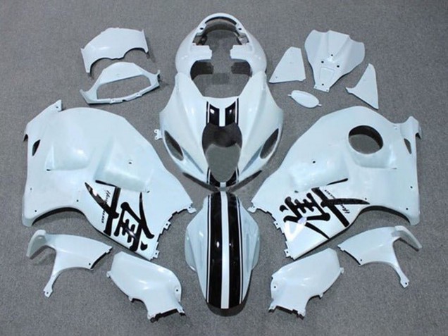 Venta Carenados Moto Suzuki GSXR 1300 Hayabusa 1996-2007 - Blanco Negro Raya