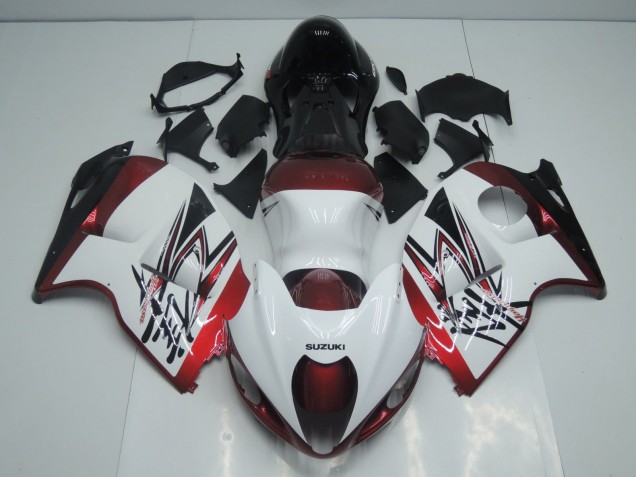 Venta Carenados Moto Suzuki GSXR 1300 Hayabusa 1996-2007 - Blanco Rojo Caramelo Negro