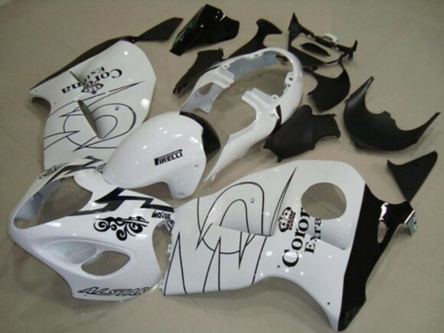 Venta Carenados Moto Suzuki GSXR 1300 Hayabusa 1996-2007 - Blanco Negro Corona Tribal