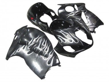 Venta Carenados Moto Suzuki GSXR 1300 Hayabusa 1996-2007 - Gris Negro Blanco Llama