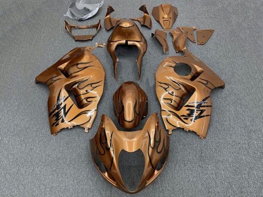 Venta Carenados Moto Suzuki GSXR 1300 Hayabusa 1996-2007 - Brown Bronze Negro Llama