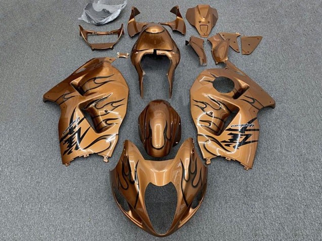 Venta Carenados Moto Suzuki GSXR 1300 Hayabusa 1996-2007 - Brown Bronze Negro Llama