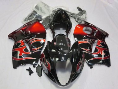 Venta Carenados Moto Suzuki GSXR 1300 Hayabusa 1996-2007 - Negro Brillante Rojo Tribal