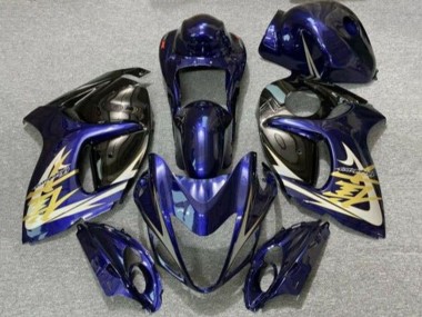 Venta Carenados Moto Suzuki GSXR 1300 Hayabusa 2008-2020 - Azul Oscuro Negro Oro