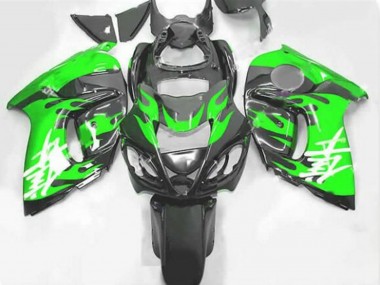Venta Carenados Moto Suzuki GSXR 1300 Hayabusa 2008-2020 - Negro Verde Llama