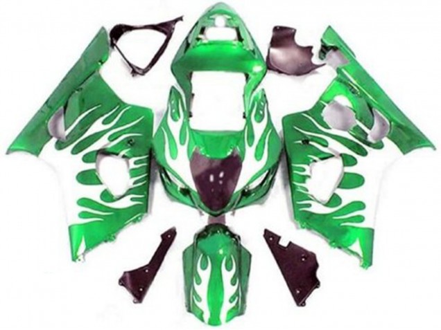 Venta Carenados Moto Suzuki GSXR 1000 2003-2004 - Verde Blanco Llama
