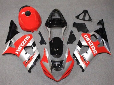 Venta Carenados Moto Suzuki GSXR 1000 2003-2004 - Rojo Plata Negro