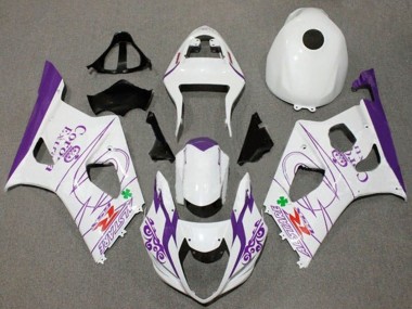 Venta Carenados Moto Suzuki GSXR 1000 2003-2004 - Blanco Púrpura Corona Alstare