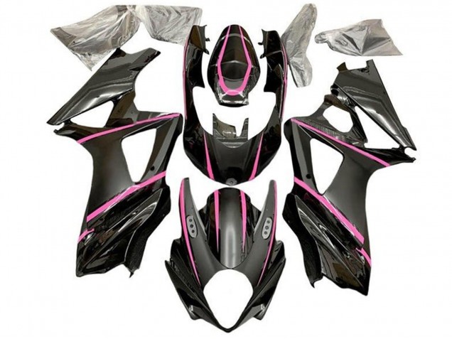 Venta Carenados Moto Suzuki GSXR 1000 2005-2006 - Negro Brillante Negro Mate Rosa